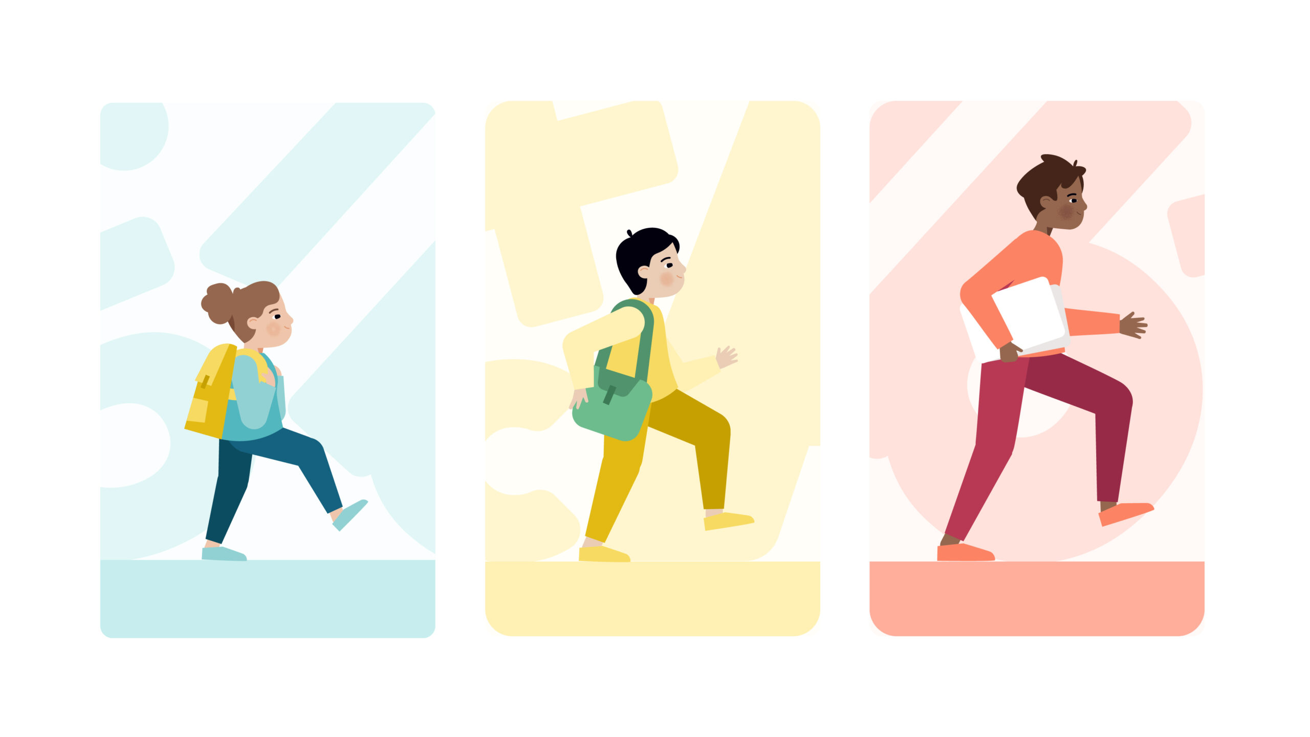 Illustratie kinderen groeien